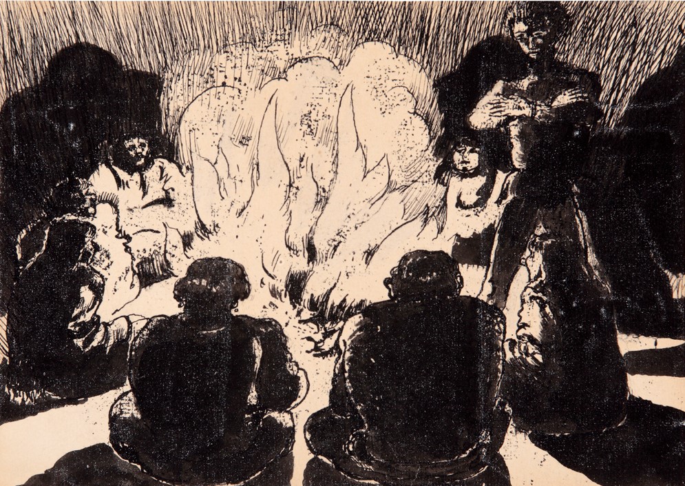 The campfire